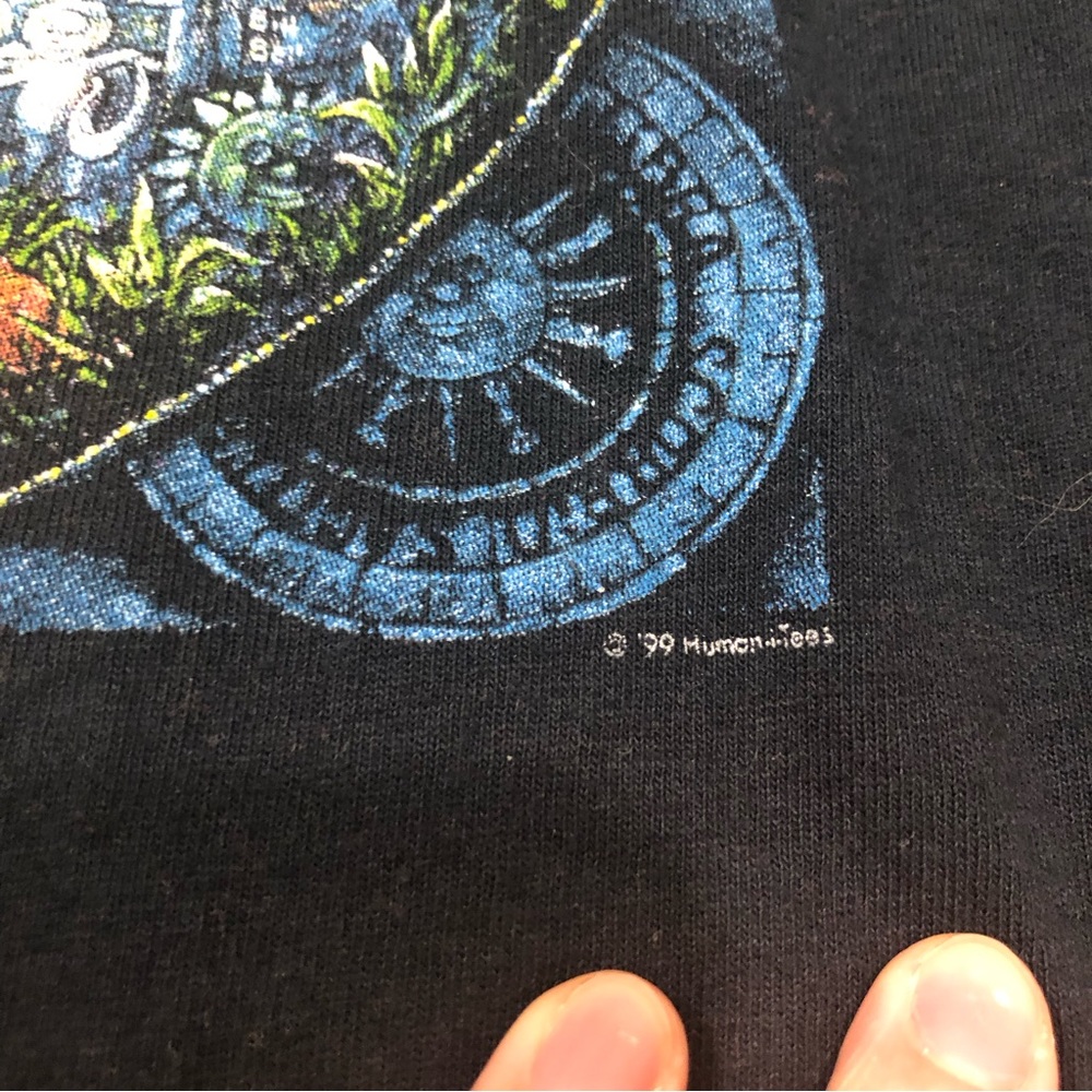 Vtg‎ Humanitees Horoscopes Astronomer  Wizard Bill Bell Long Sleeve T-Shirt XL - Picture 3 of 4